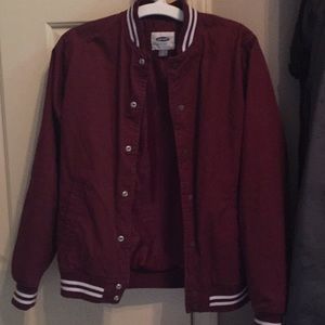 Old navy red bomber